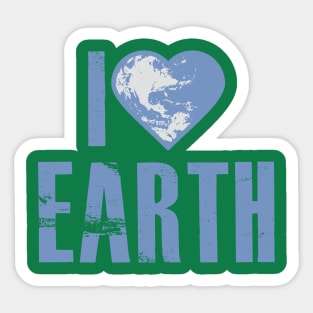 I Love Earth Sticker